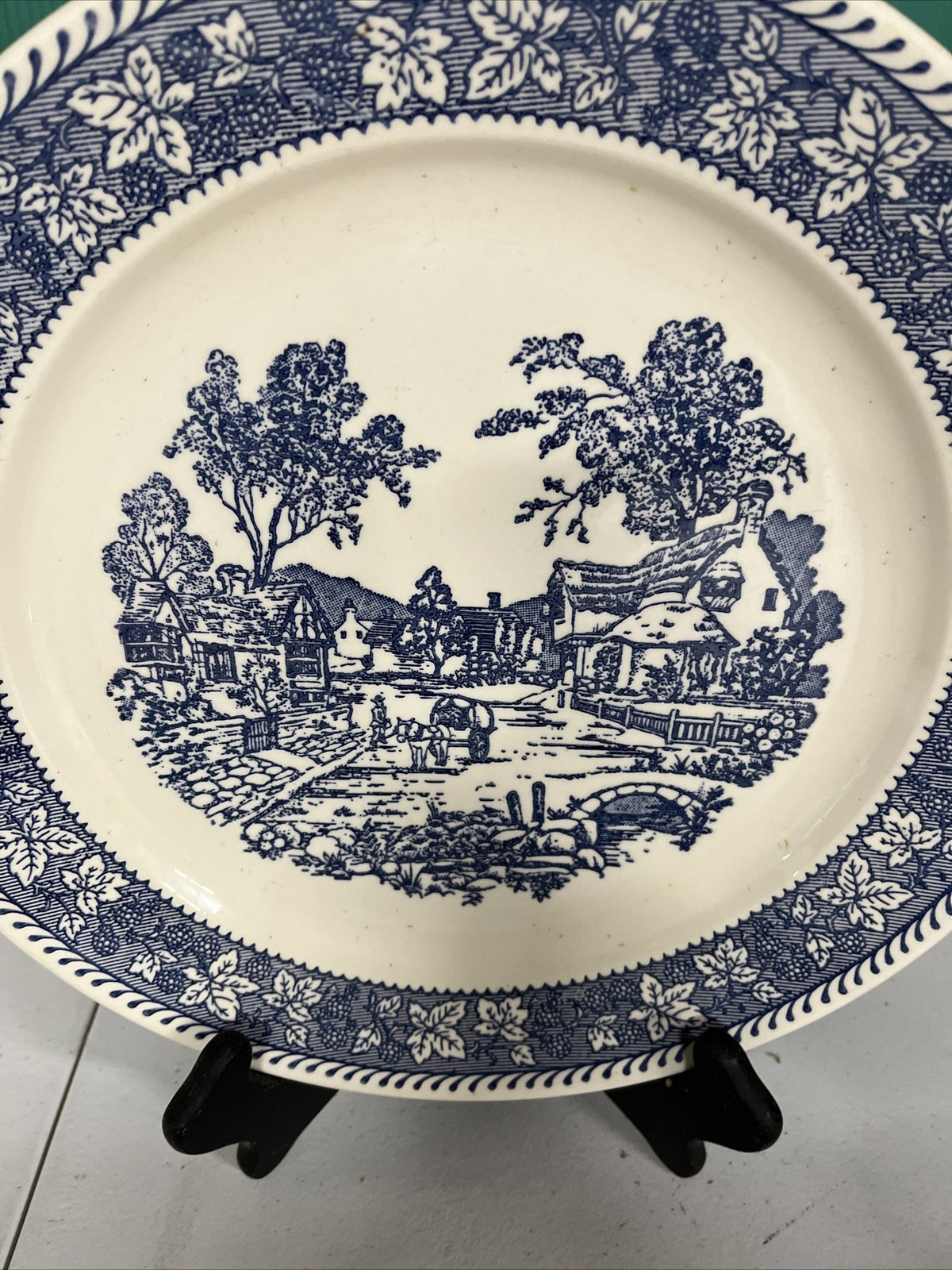 Homer Laughlin Shakespeare Country platter village scene 12”