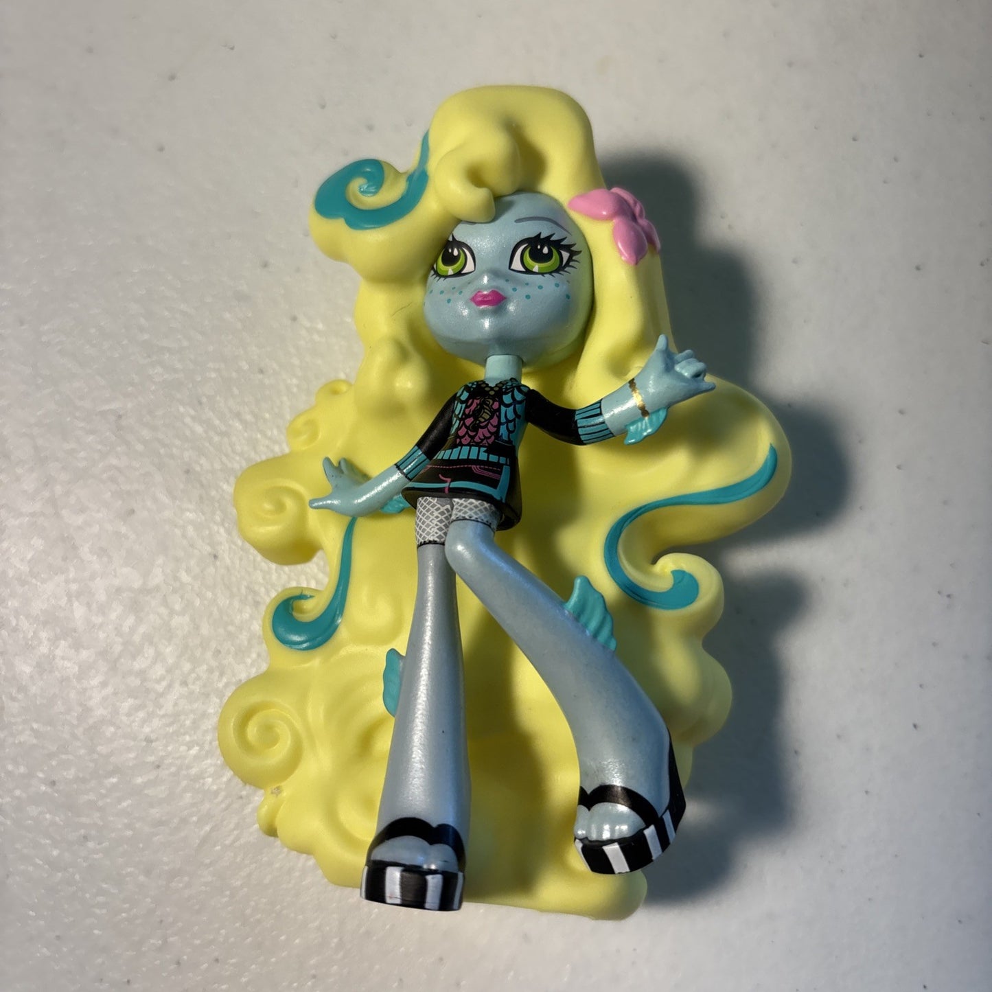 Monster High Mattel 4.50" Vinyl Lagoona Blue Figurine Doll