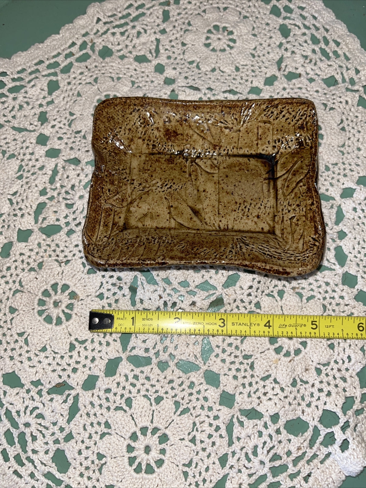 Studio Art Pottery Trinket Dish / Soap Dish  USA Made