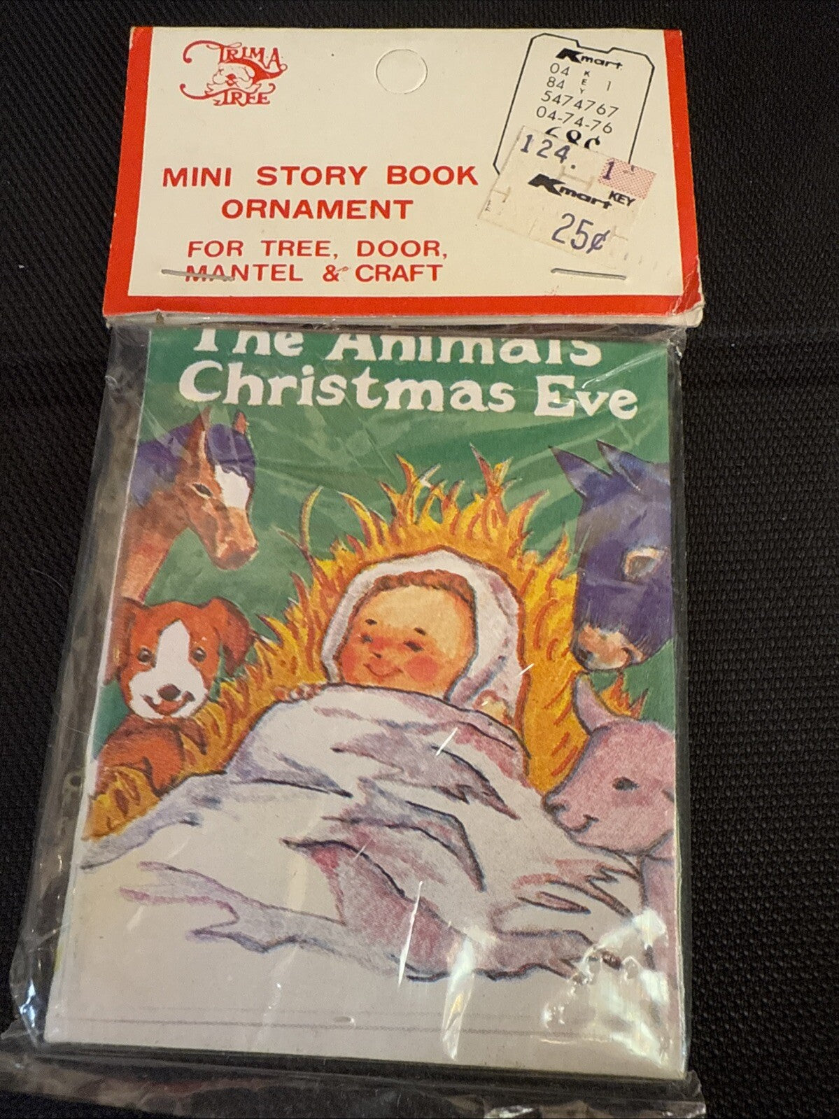 Vintage SSCO Mini Story Book The Animals Christmas Eve 24 pages Taiwan