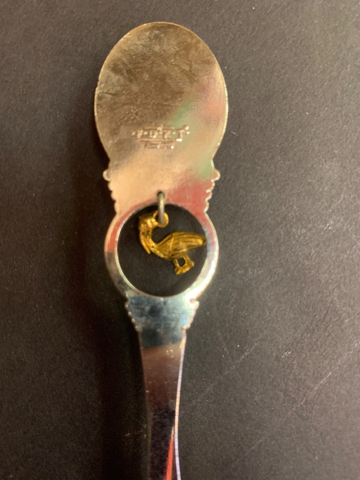 Vintage Louisiana Pelican Charm Souvenir Spoon