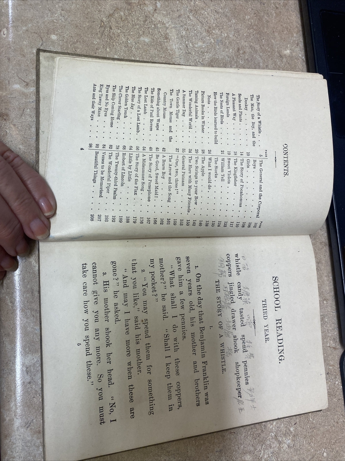 1897 School Reading by Grades Baldwin's Readers Third Year James Baldwin book