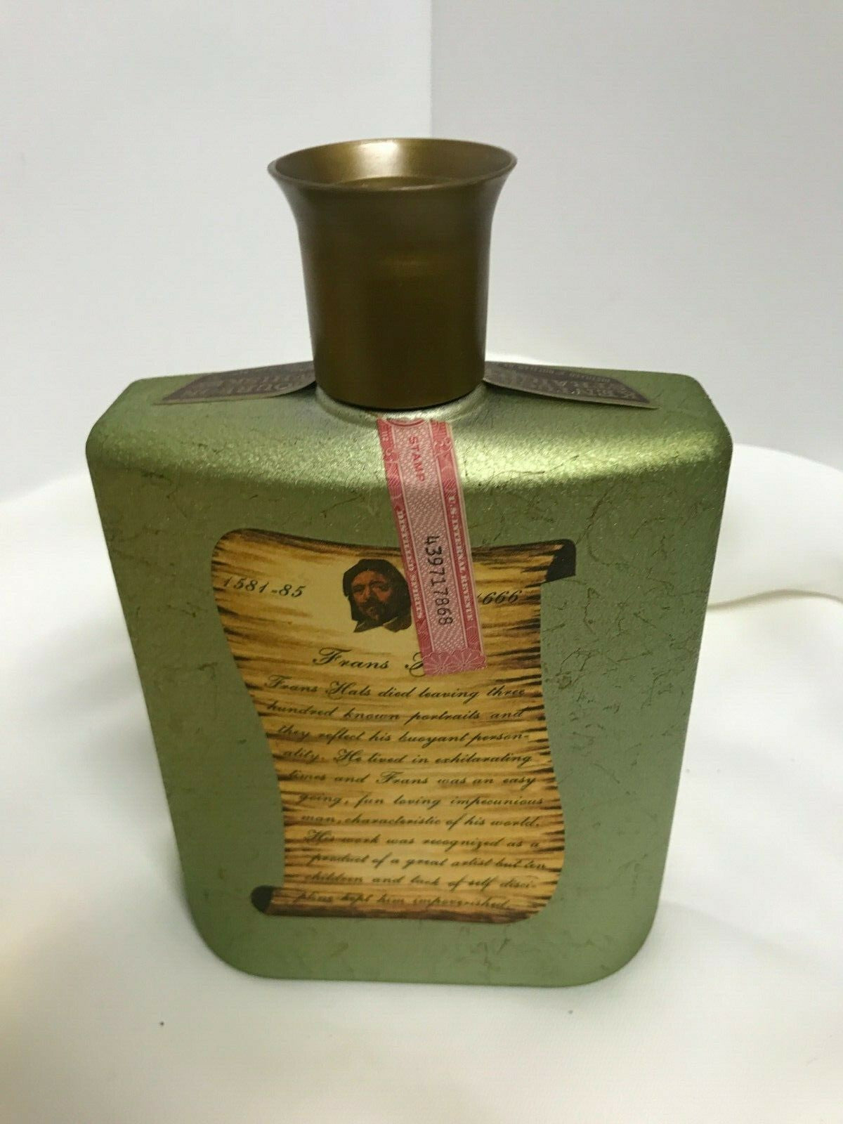 Vintage Beams Choice Jim Beam Collectible Bottle Boy Holding A Flute w/ Gold Box