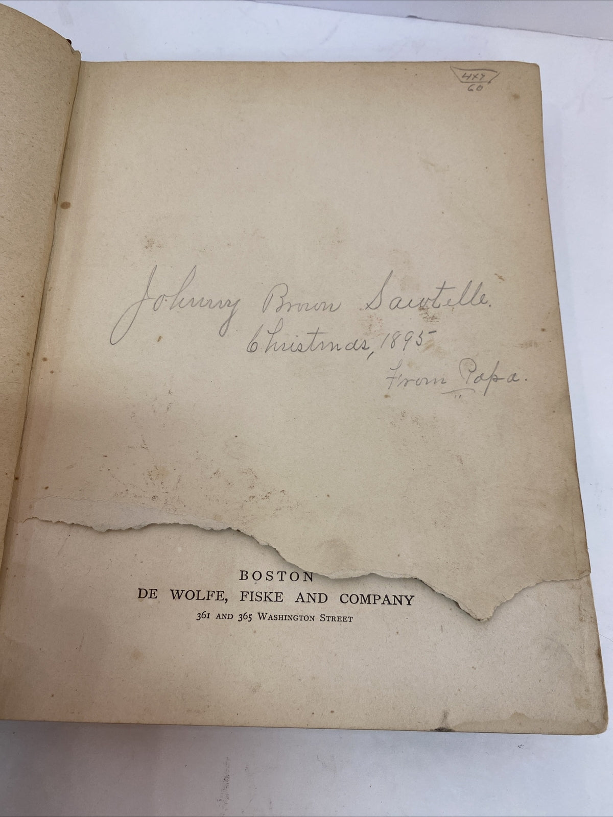 Rare 1890's Vintage Happy Darlings Childrens Book DeWolfe Fiske & Co Boston