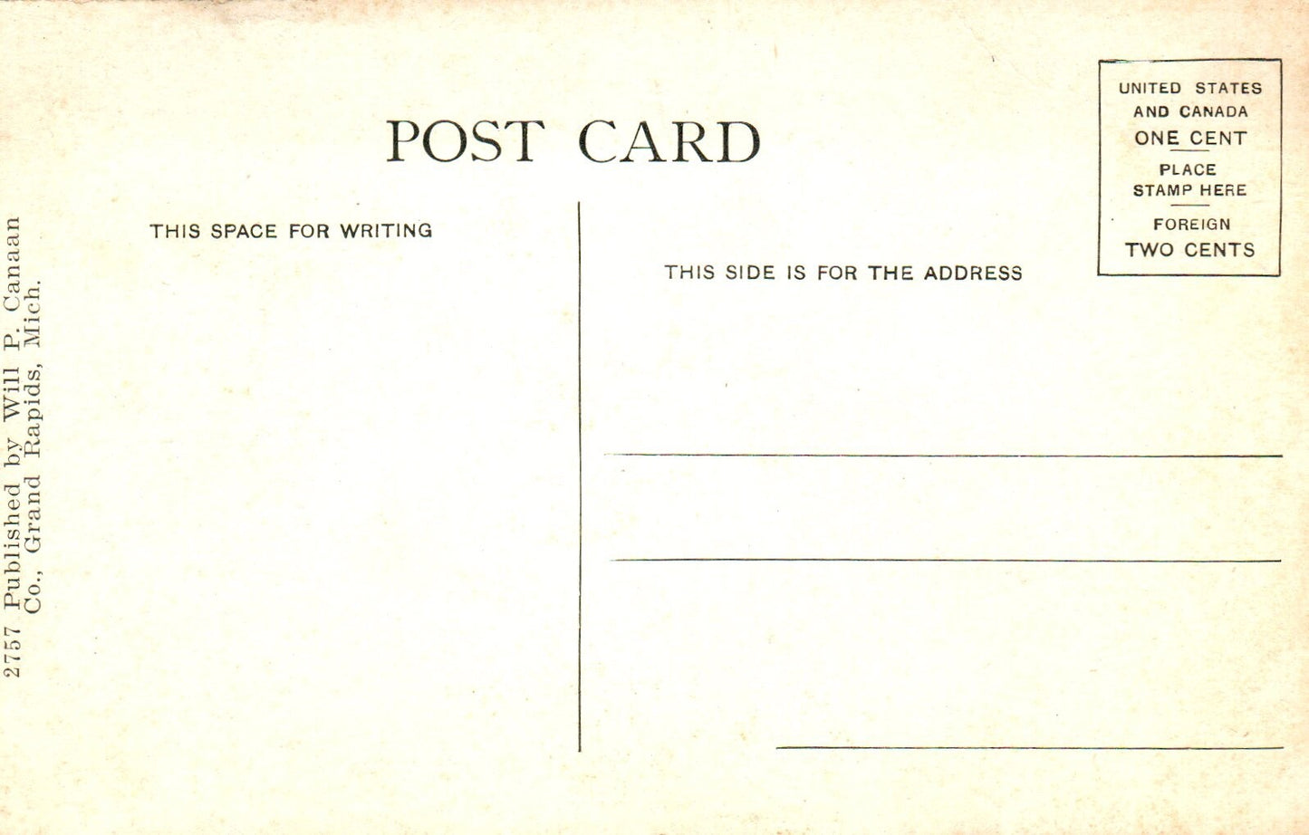 McVean School House in Alto Michigan Postcard