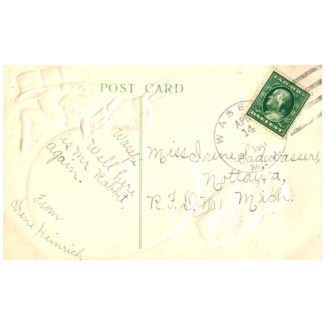 All Joy To You This Eastertide Vintage Easter Greetings Postcard