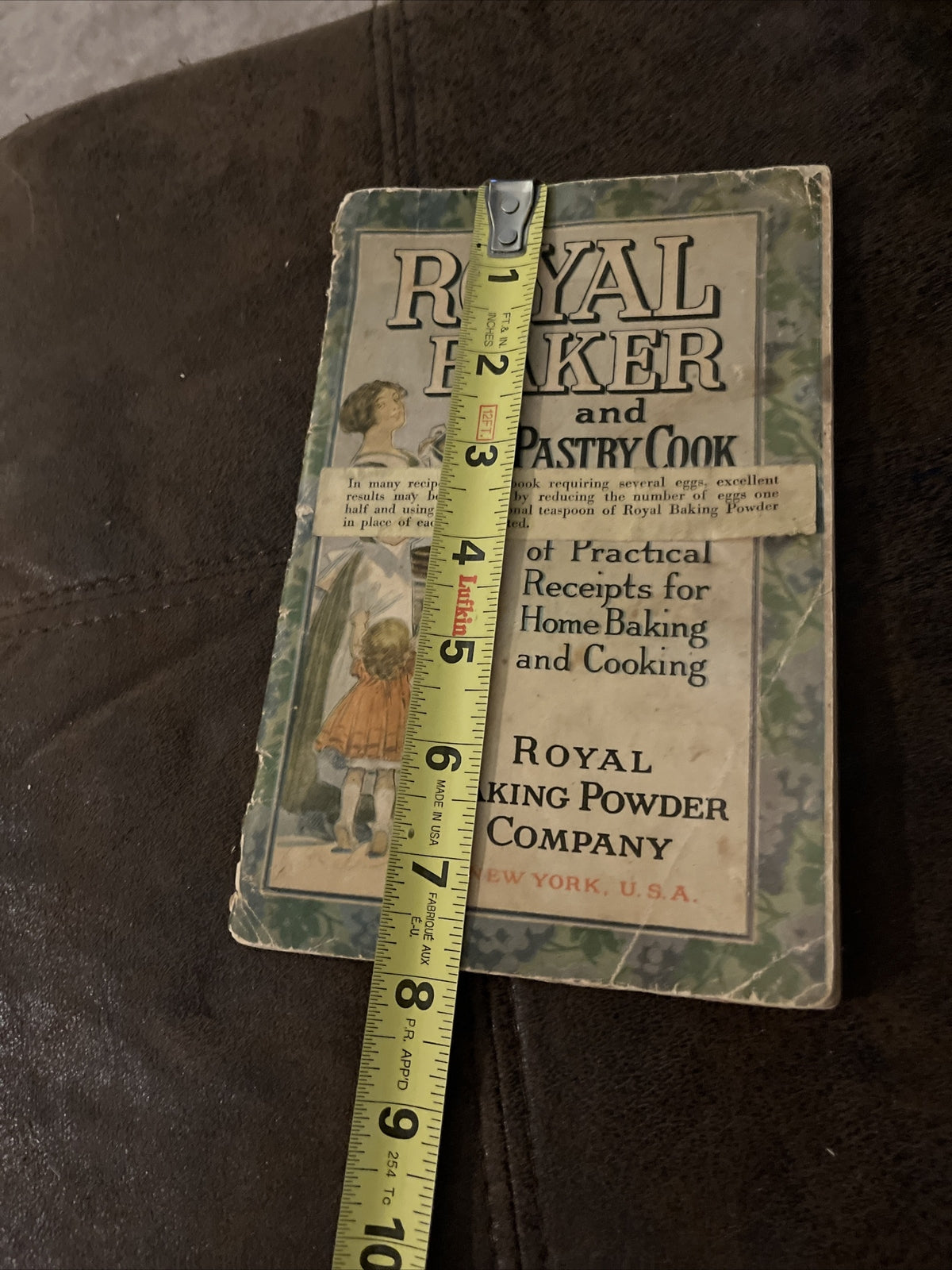 Vintage 1911 Royal Baking Powder Co “Royal Baker And Pastry Cook”