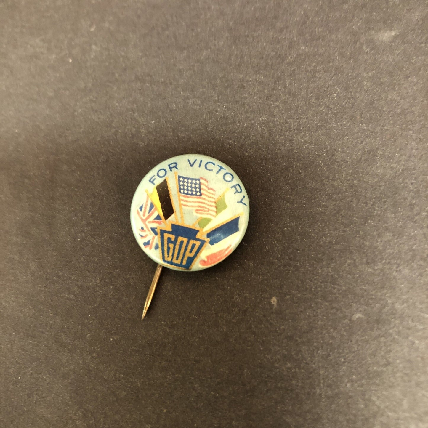 For Victory GOP Celluloid 3/4" Political Pin