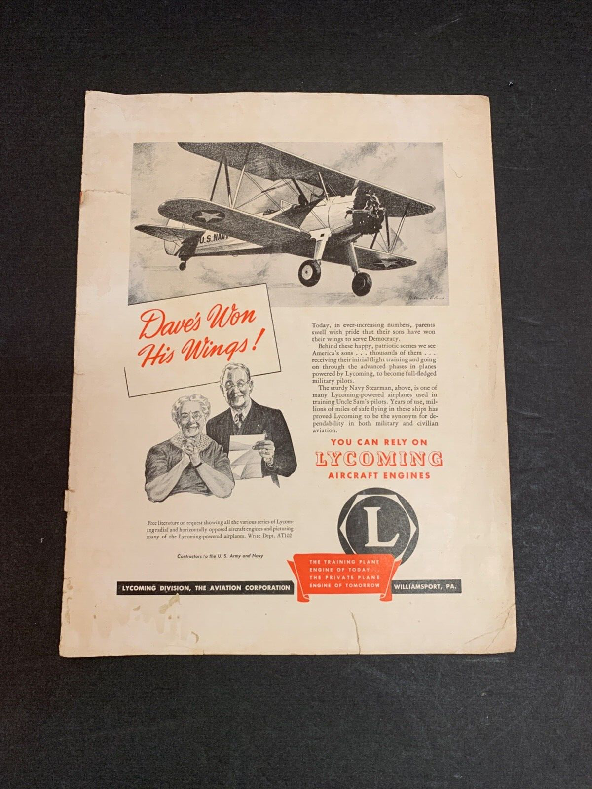 Vintage Aviation Loose Ephemera Sheets