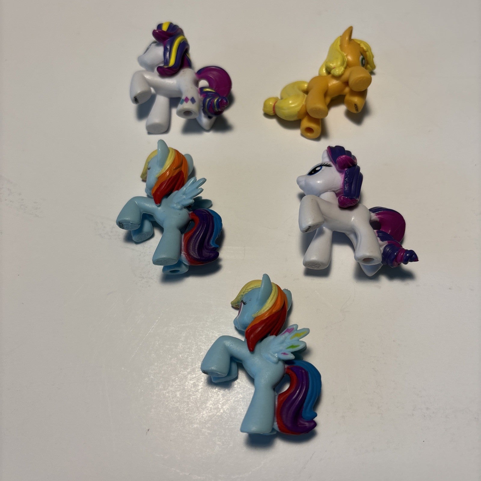 Lot of 5 My Little Pony Mini Figures 1-1/2" x 2" Toy Hasbro