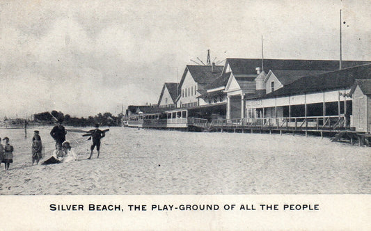 Silver Beach The Play Ground of All the People St. Joseph Mich Michigan Postcard