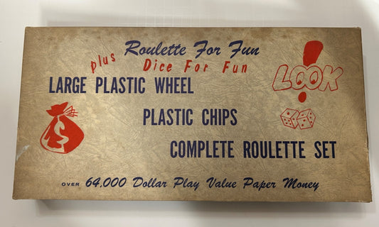 RARE 1950'S VINTAGE ROULETTE FOR FUN CASINO GAME COMPLETE SET  DRUEKE & SONS