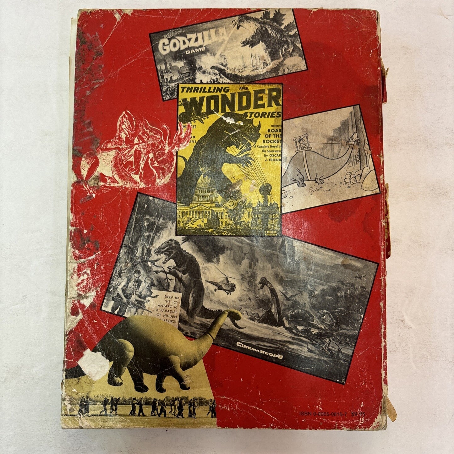 THE DINOSAUR SCRAPBOOK Book B&W Illustrated Donald Glut