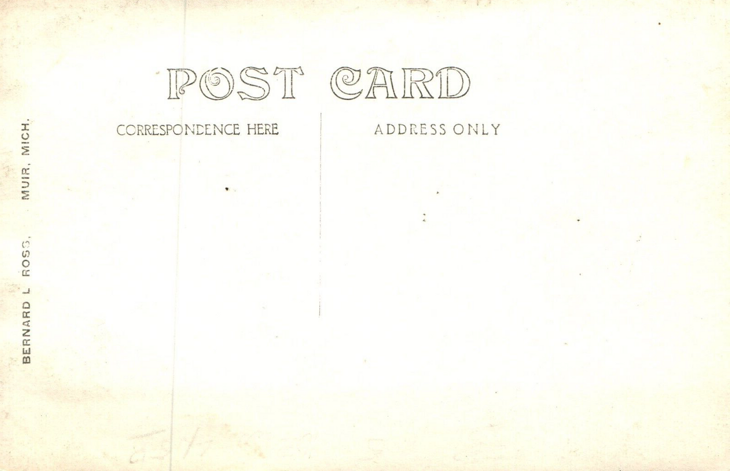 Public School Building in Muir MI Mich Michigan Postcard Real Photo