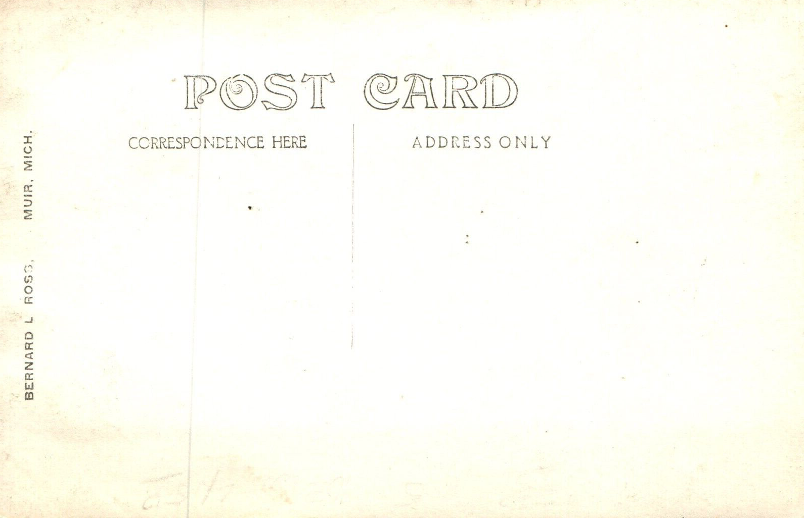 Public School Building in Muir MI Mich Michigan Postcard Real Photo