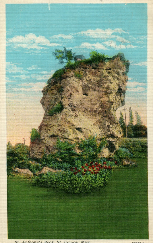  1941 St Anthony's Rock St Ignace Mich  Michigan MI MICH  