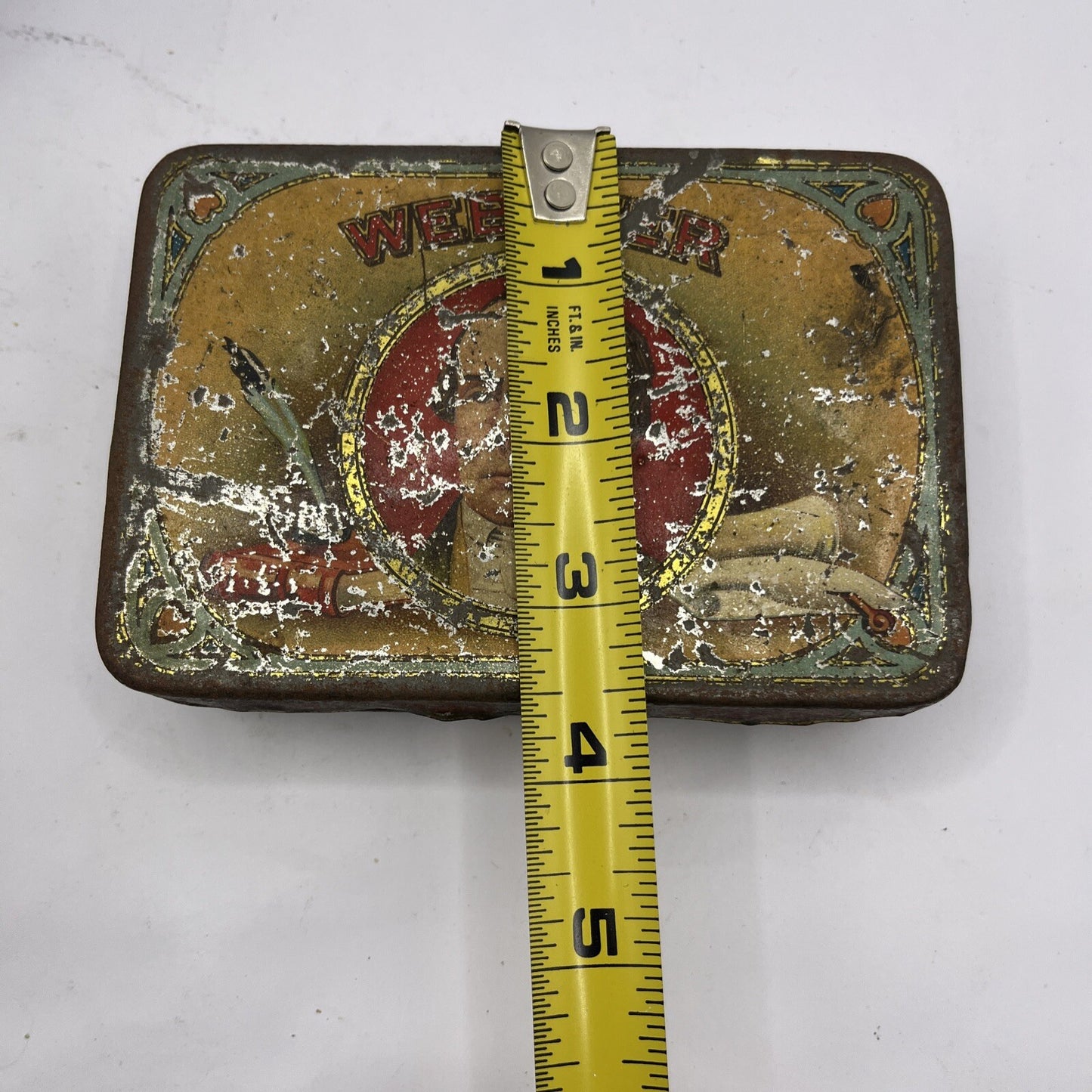 Vintage Webster Cigar Tin Box ONLY Michigan USA