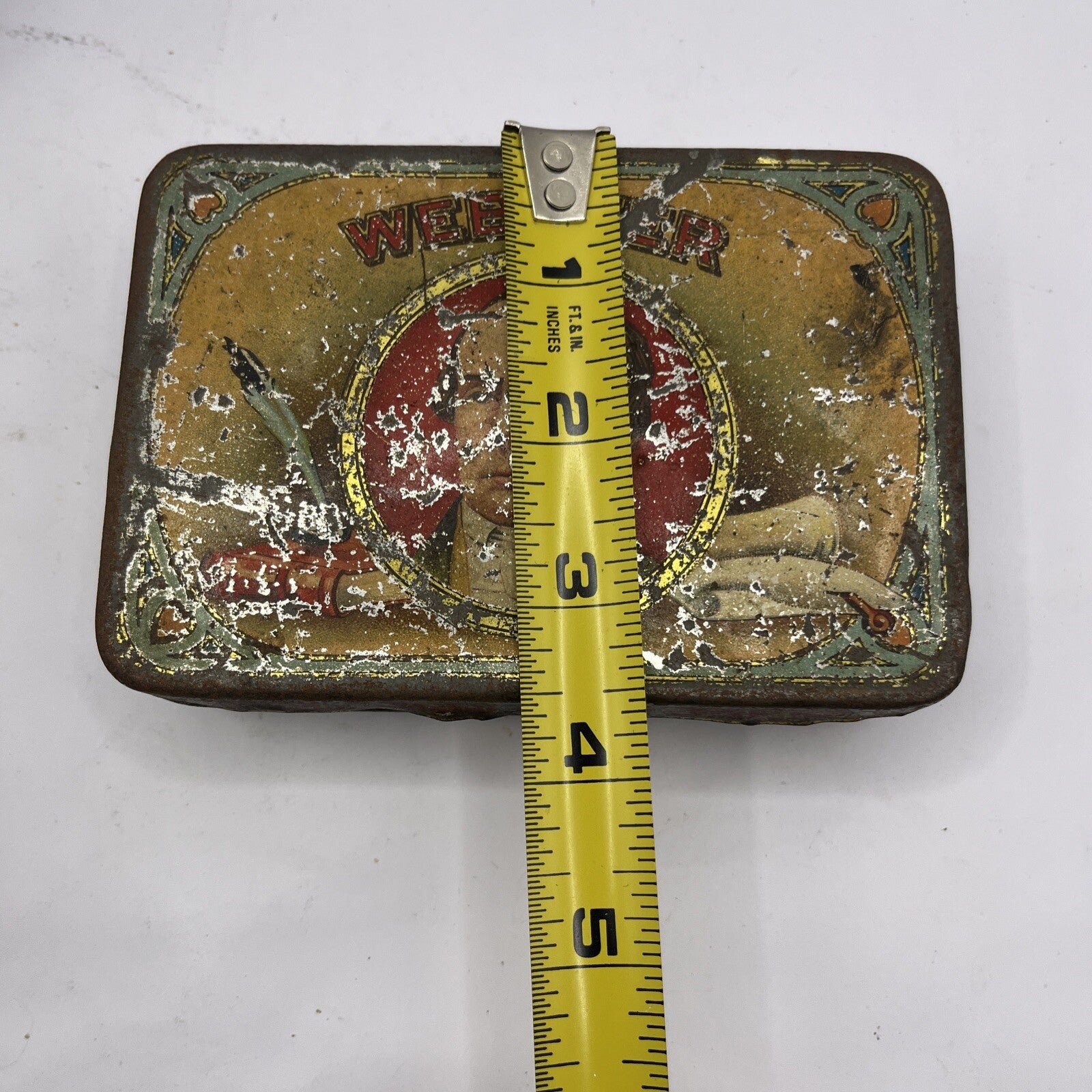 Vintage Webster Cigar Tin Box ONLY Michigan USA