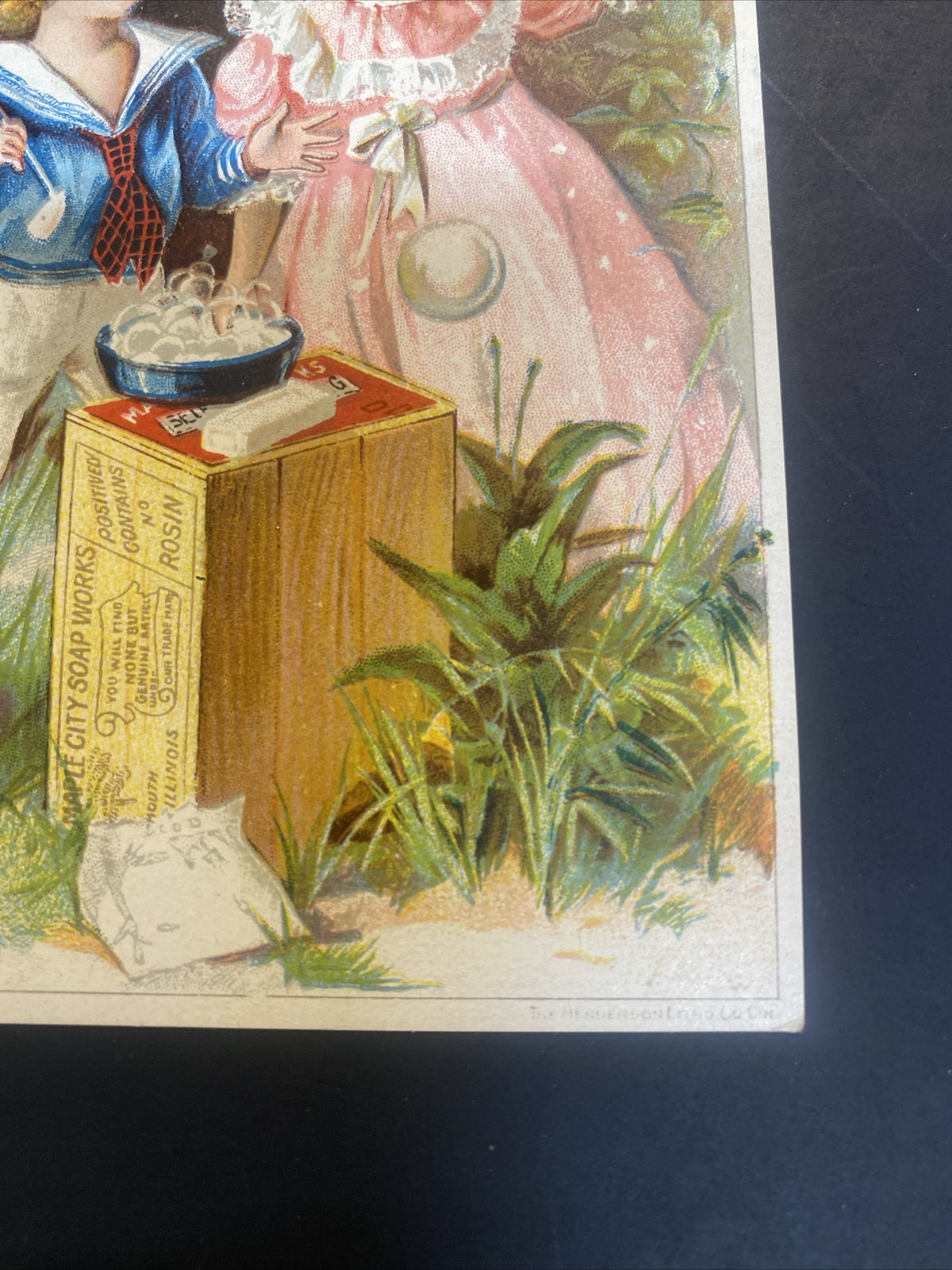 Maple City Self Washing Soap Monmouth IL Illinois  Trading Trade Card Bubbles