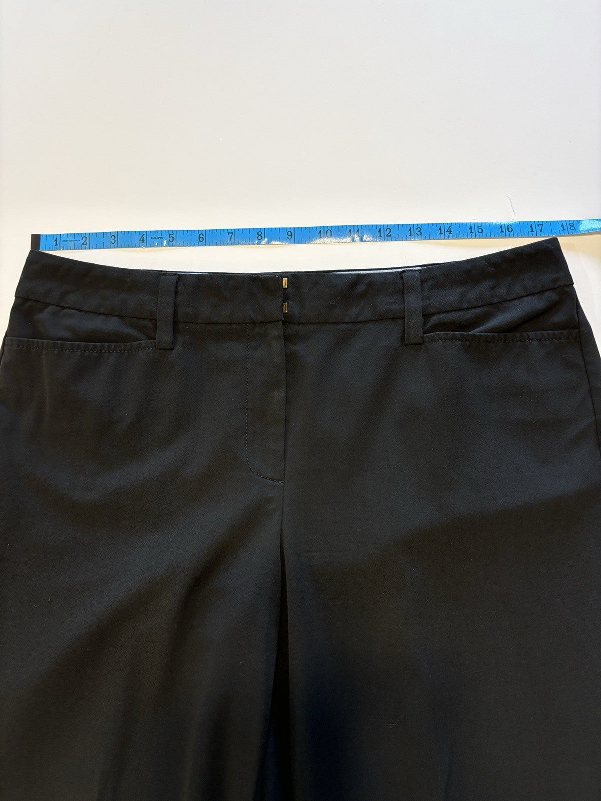 GSK Lands End Trouser Pants Womens Size 12 (32-1/2" L x 35" W) Black Zip