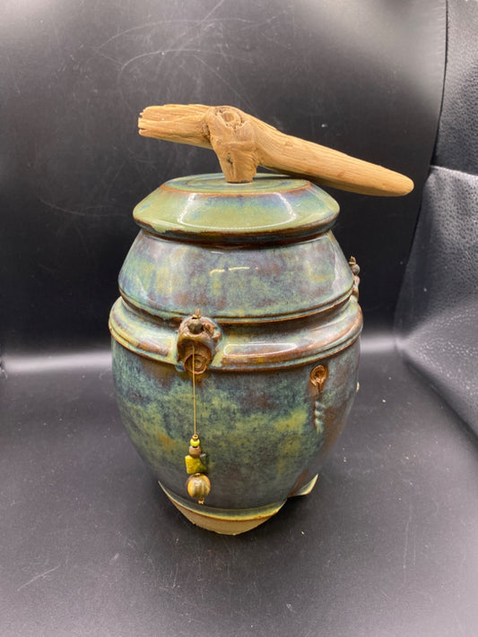 Signed / Marked Handmade Custom Crafted Pottery Urn