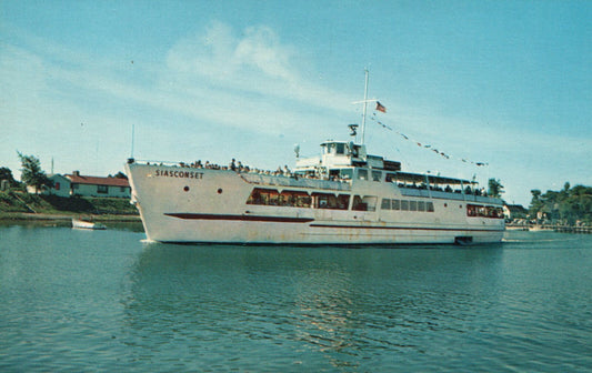 Siasconset Hyannis Harbor Cape Cod Massachussetts Mass Ship Postcard