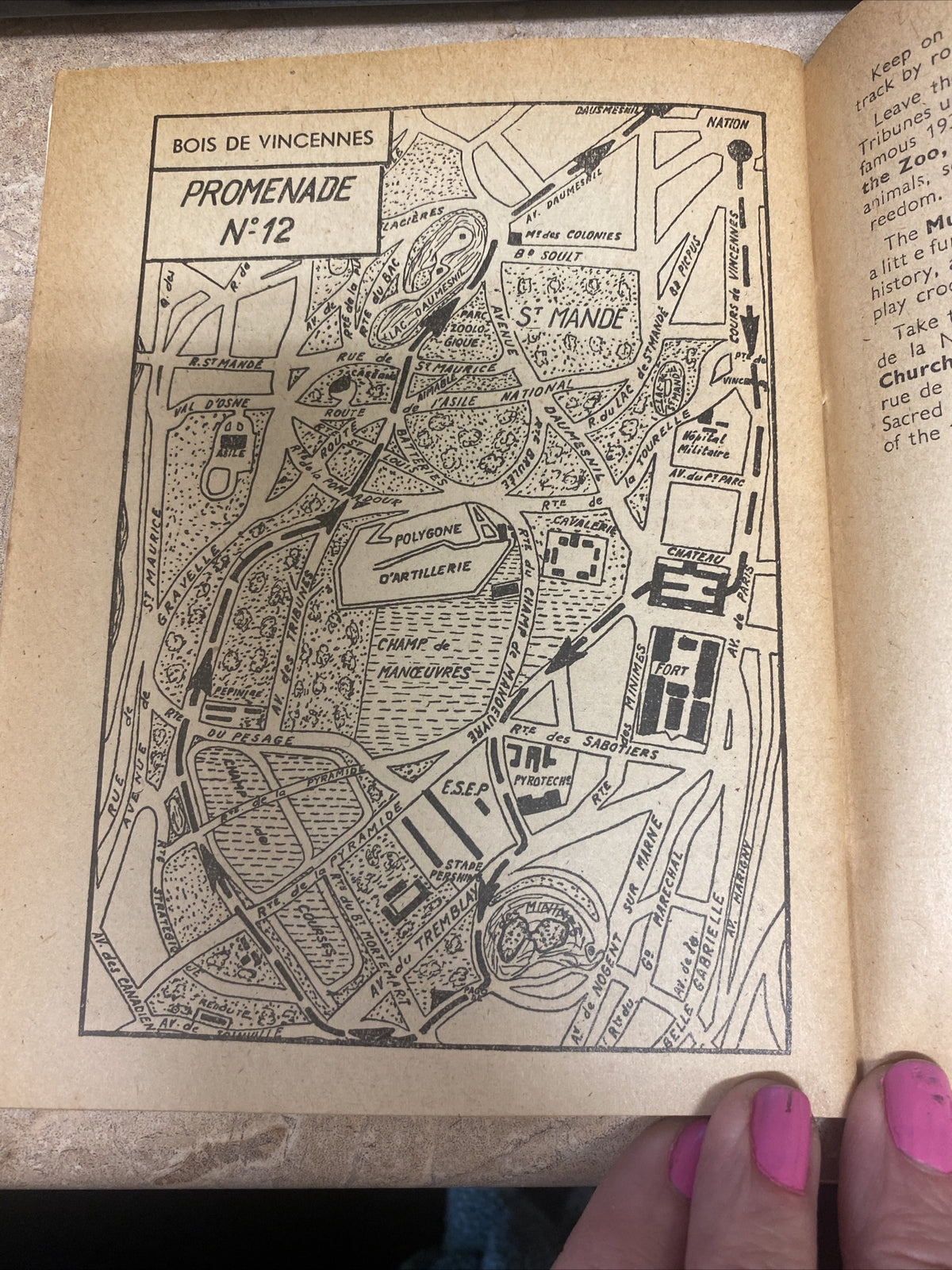Guide Book To Visit Paris And Environs By Car, By The Subway On Foot, 1950, Vtg