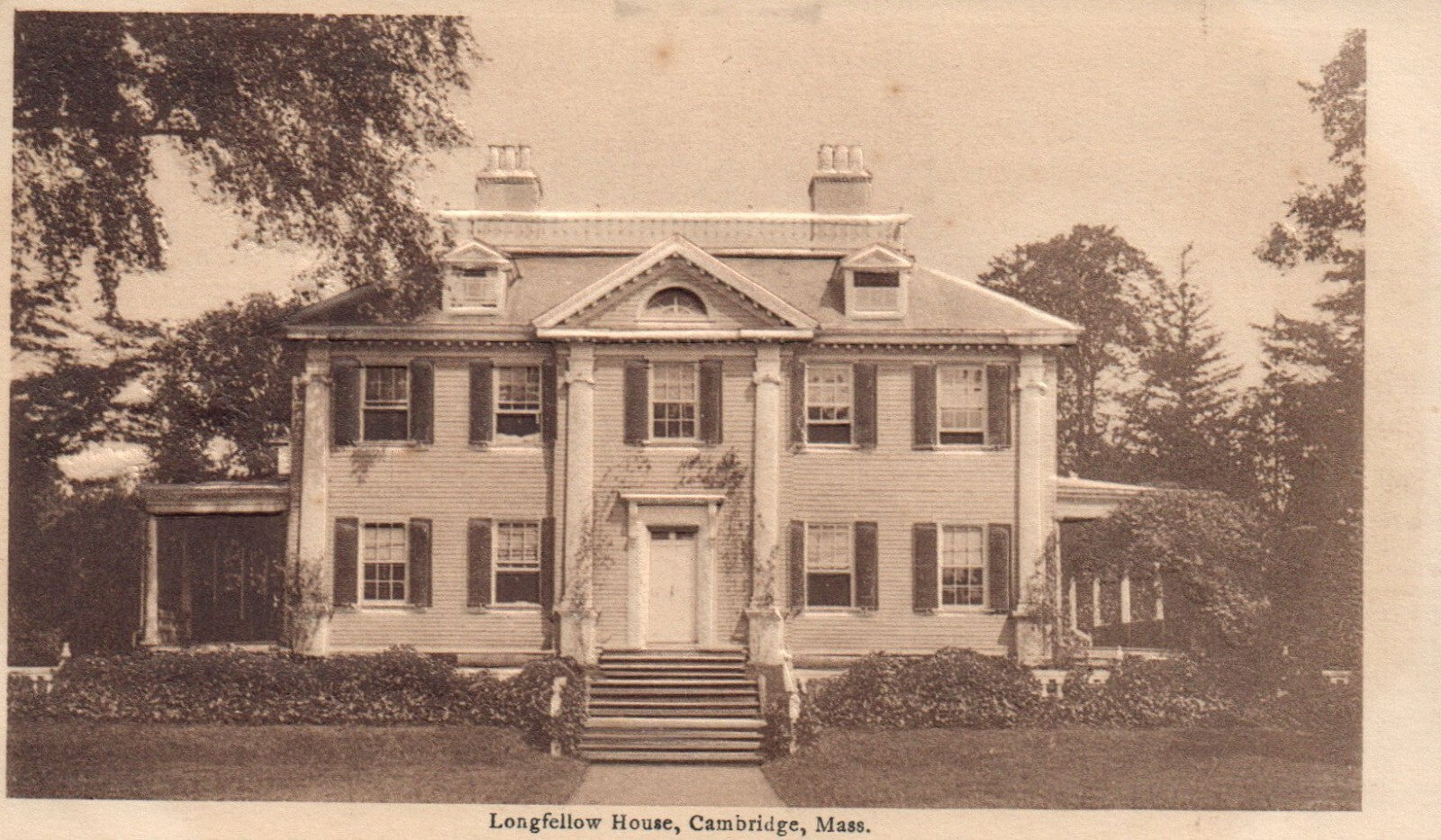 Longfellow House, Cambridge, Massachusetts Mass Postcard