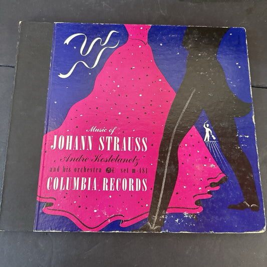 Joann Strauss Andre Kostelanetz Box Set Album  Columbia 78rpm record