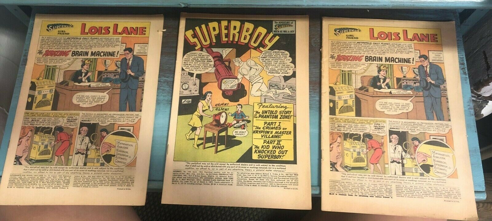 Superboy and Lois Lane Comics  set of 3 comic book 