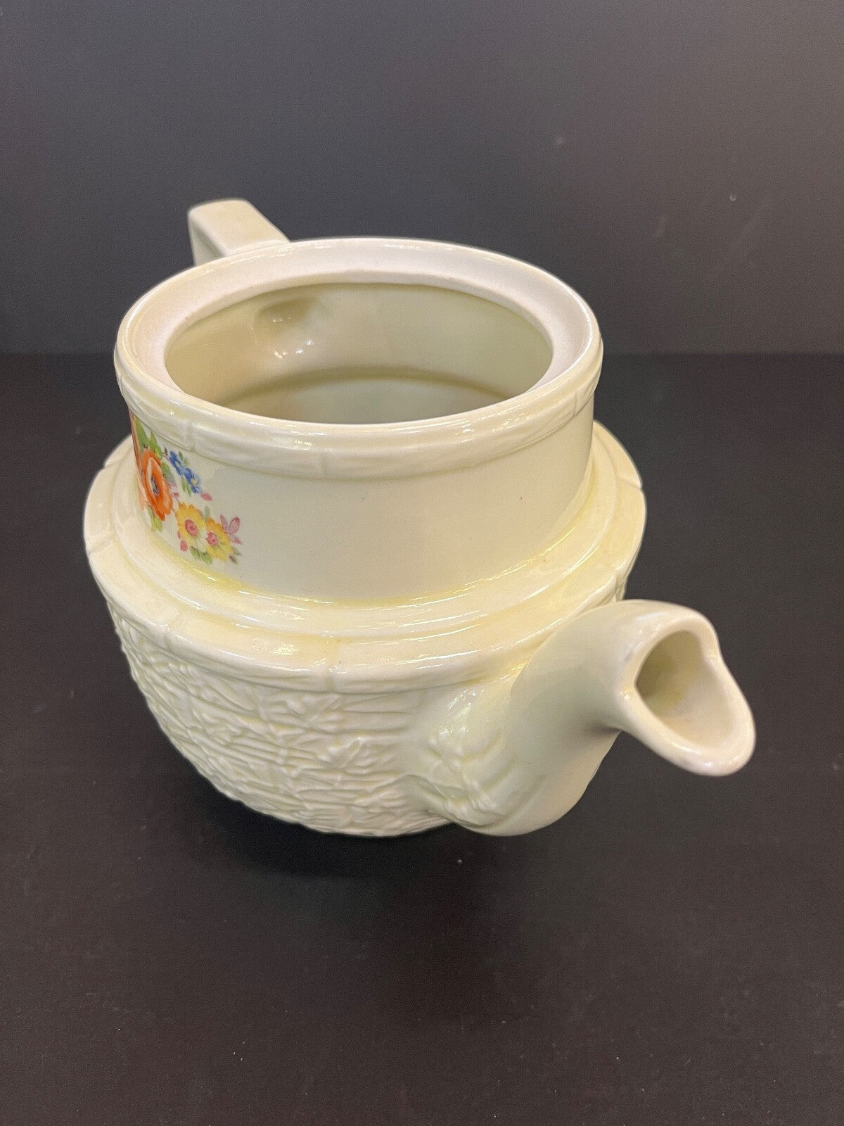 Vintage Enterprise Aluminum Co. Orange Floral Coffee Drip-O-Later