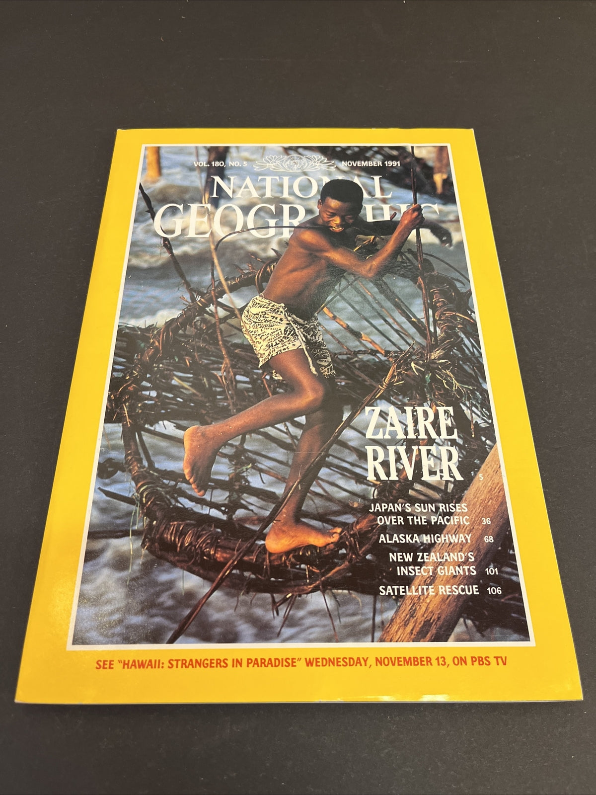 November 1991 National Geographic Magazine "Zaire River"