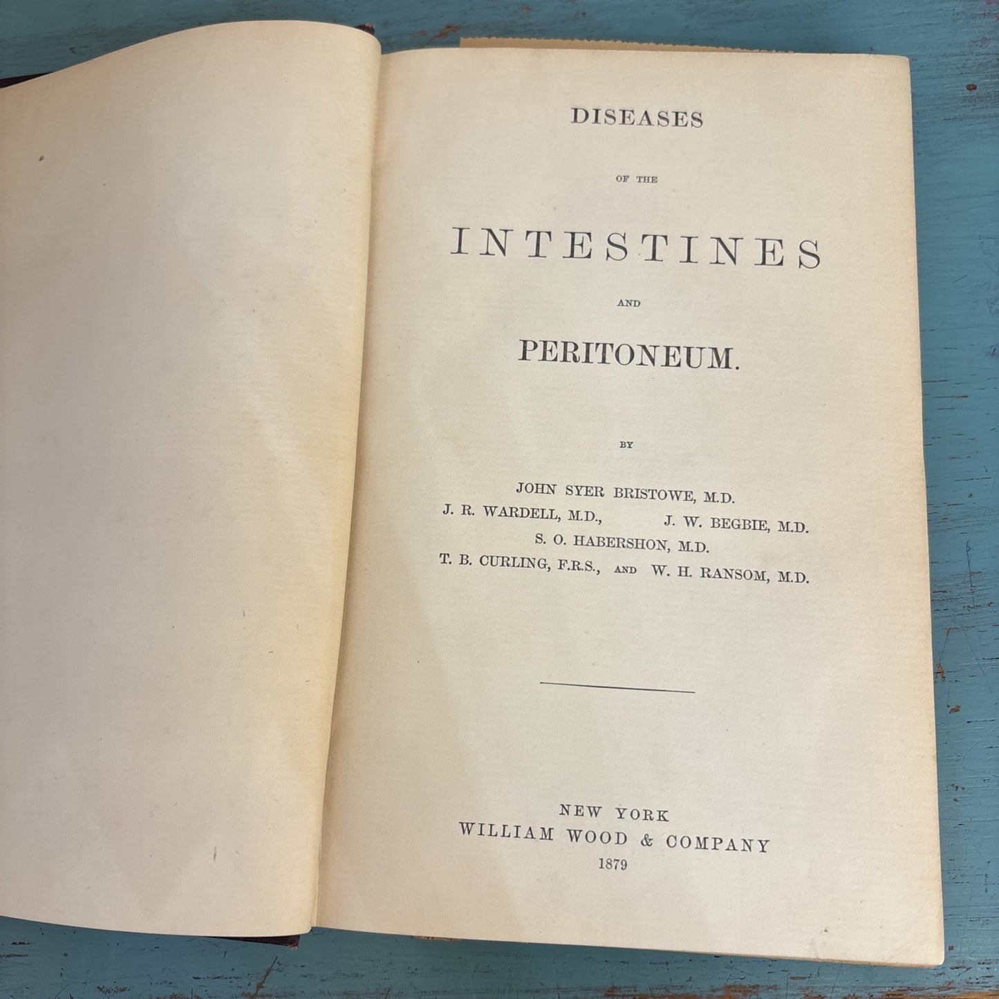 Diseases of the Intestines and Peritoneum 1879 Woods Library of Standard Medical