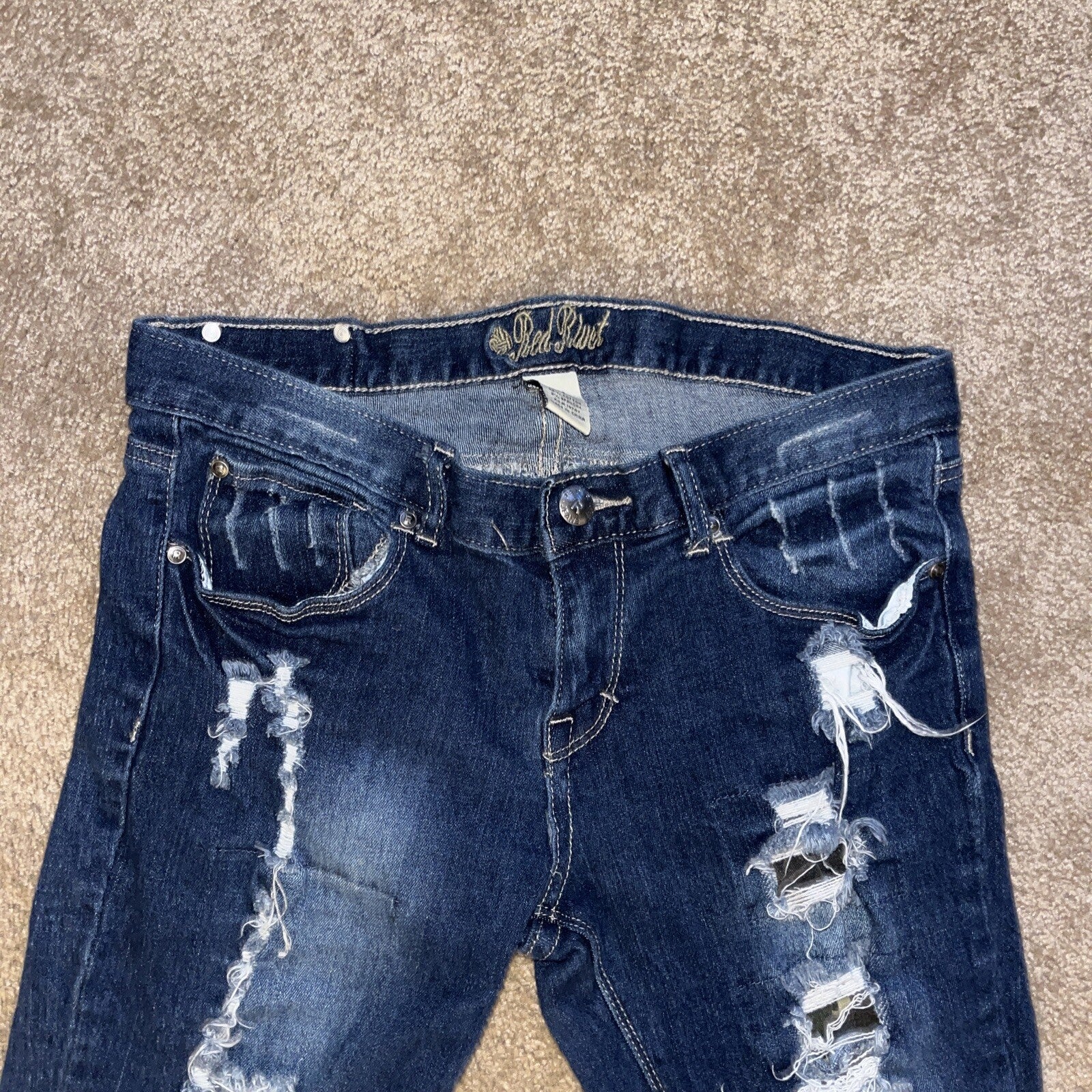 RED RIVET WOMENS JEANS CAPRIS PANTS SIZE 9