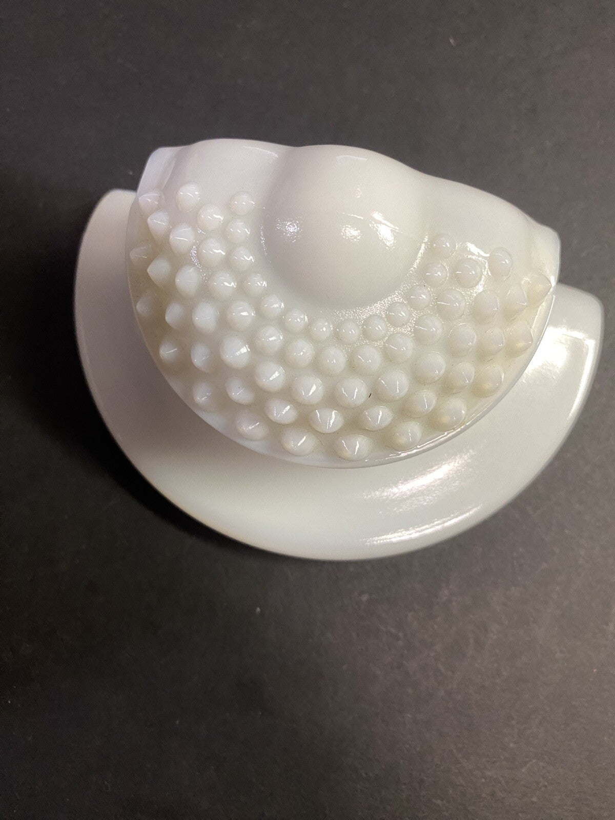 RARE Vintage Hobnail Fenton Milk Glass Lavado Wall Fountain Planter