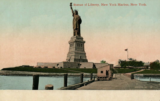 Statue Of Liberty New York Harbor New York NY  Postcard