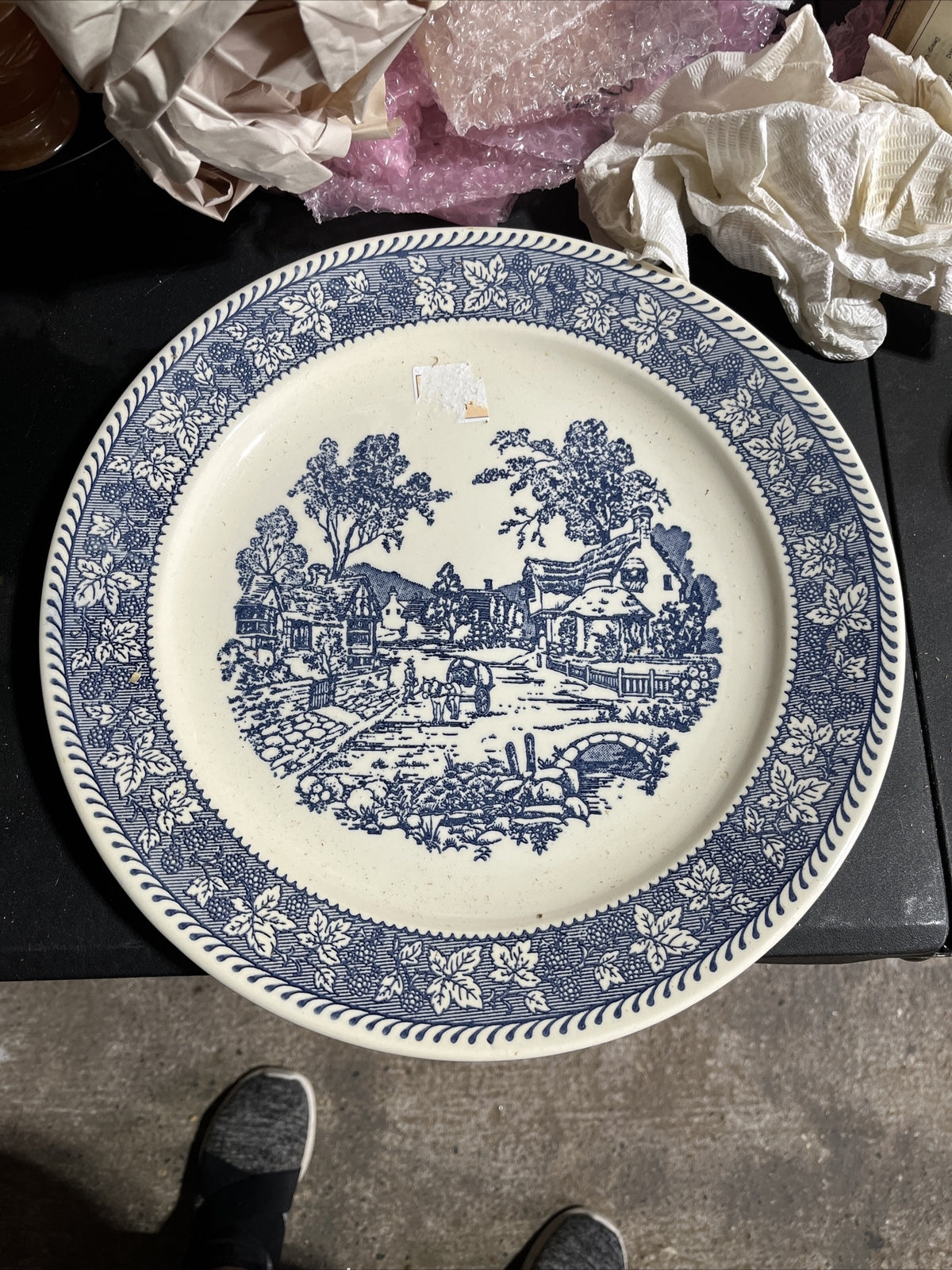 Homer Laughlin Shakespeare Country platter village scene 12”