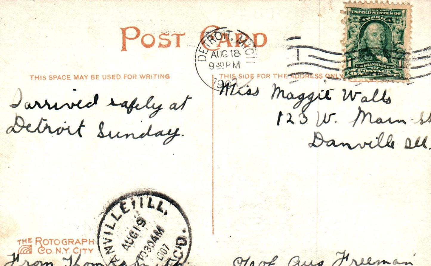 Belle Isle Bridge in Detroit Michigan MI Postcard