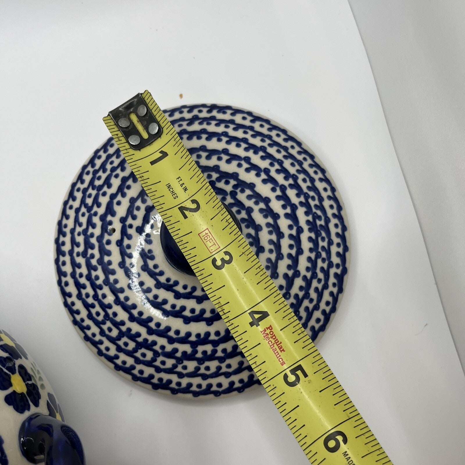 Boleslawiec Polish Pottery Floral Pattern Bullion Soup Bowl With Handles & Lid