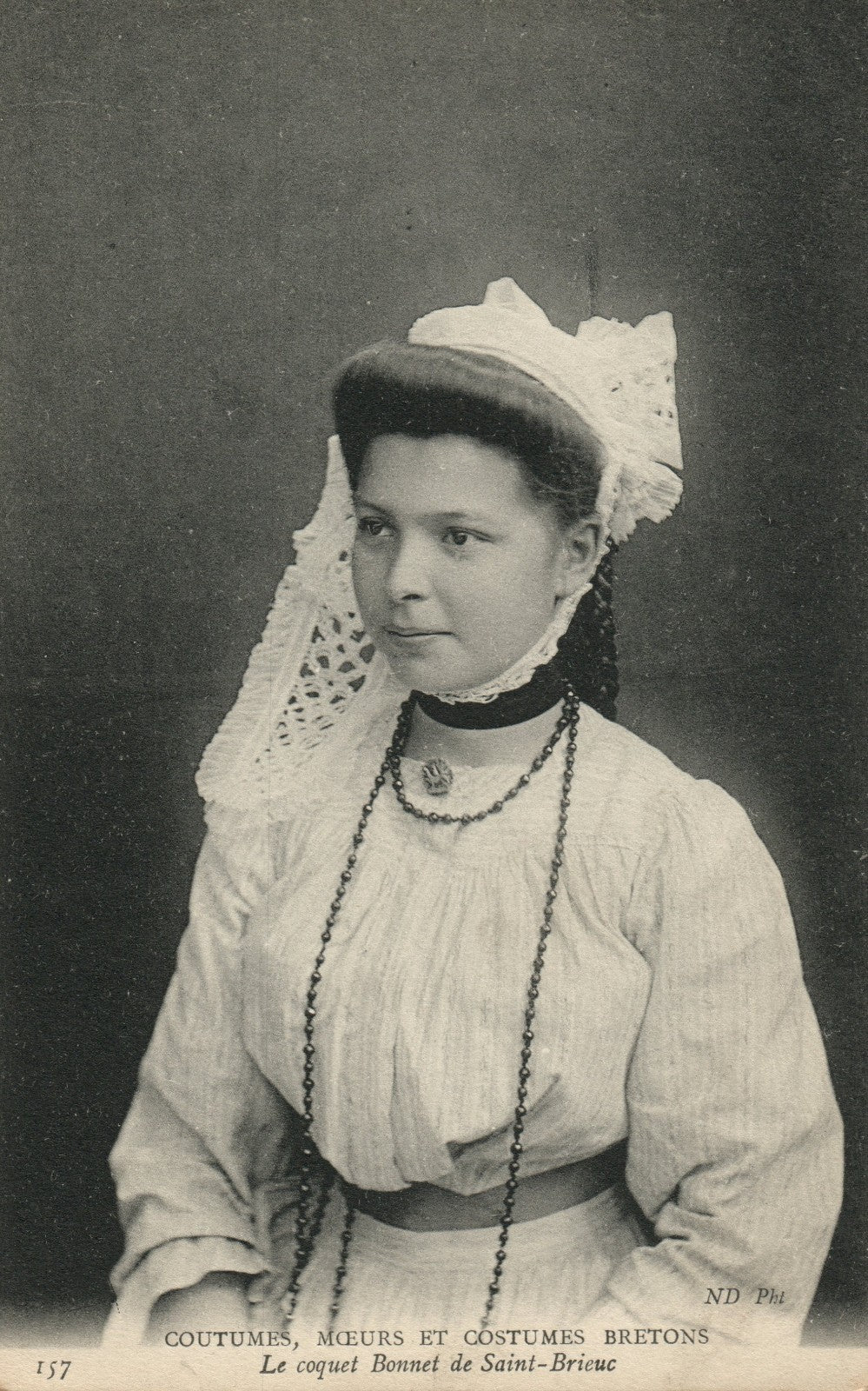 Coutumes, Moeurs et Costumes Bretons French France Costumes Postcard