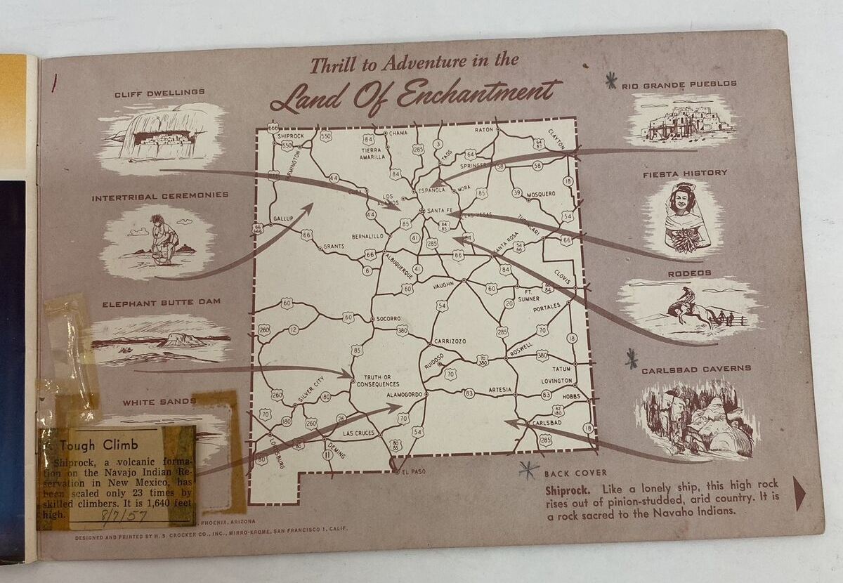 New Mexico Land of Enchantment Booklet Pamphlet Historical Book