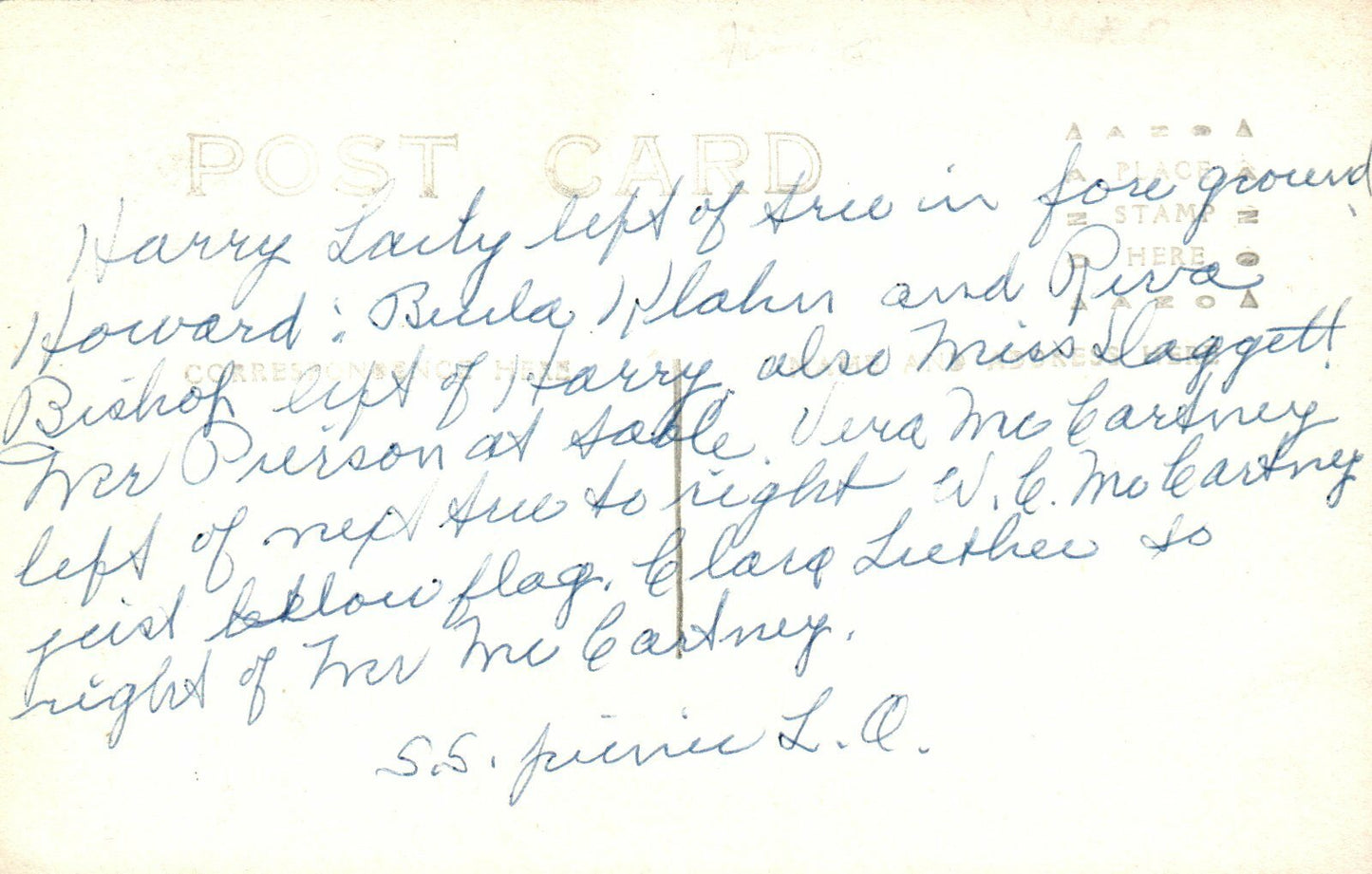 Real Photo 1913 Family Gathering Michigan MI Postcard