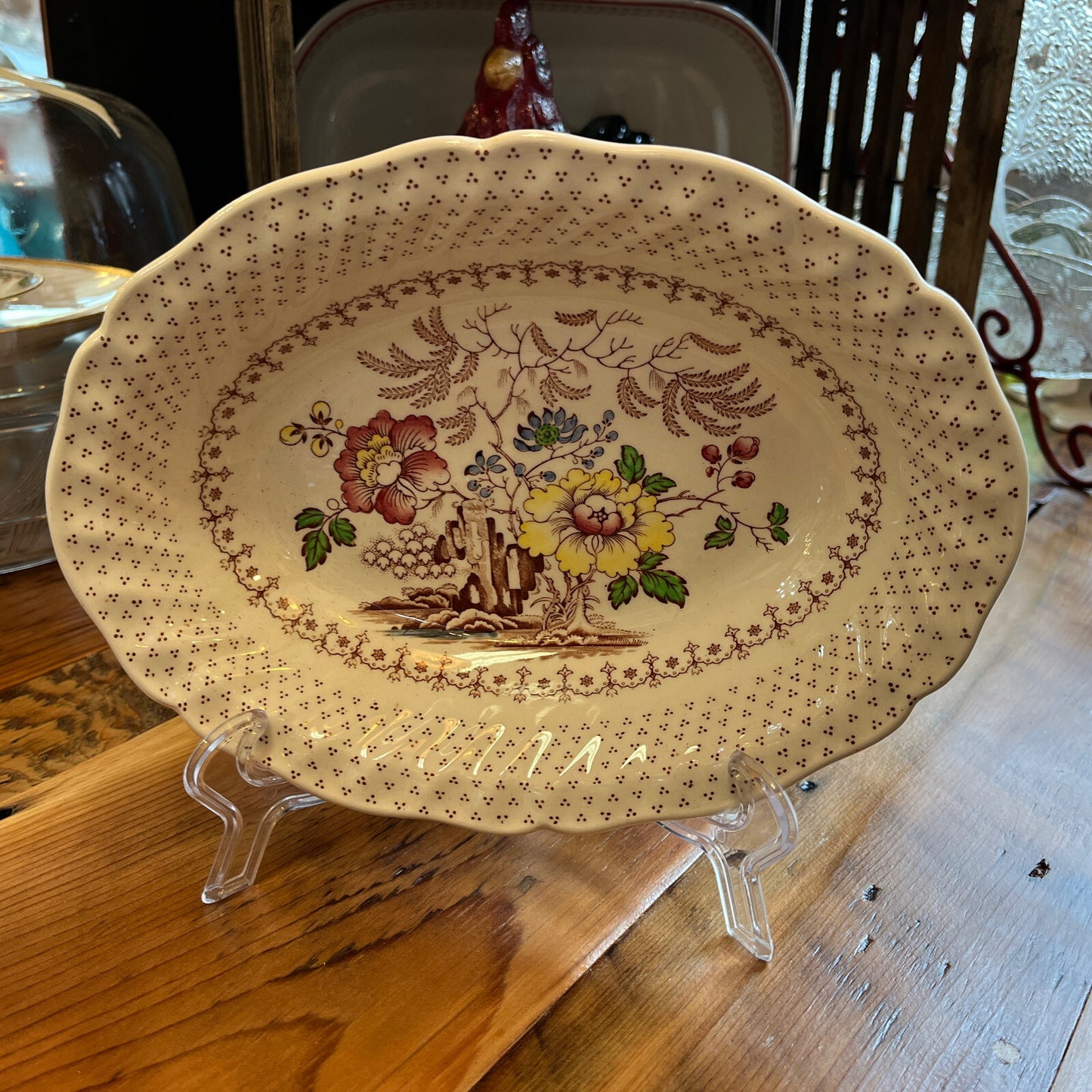 9.5" Oval Vegetable Serving Bowl Vintage D5477 Royal Doulton Grantham 1934-1964