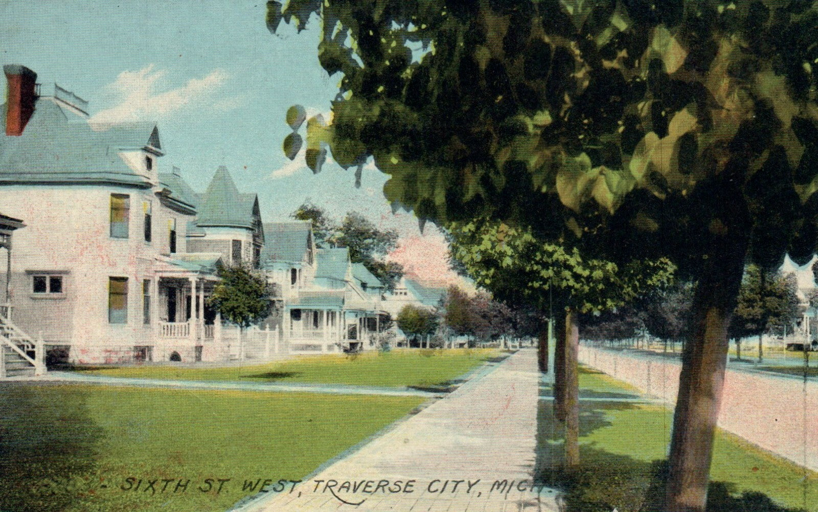 4997 Sixth Street West Traverse City Michigan MI Postcard
