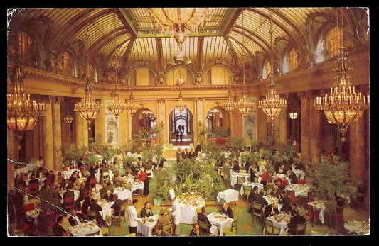 Interior Sheraton Palace San Francisco California CA Restaurant Postcard