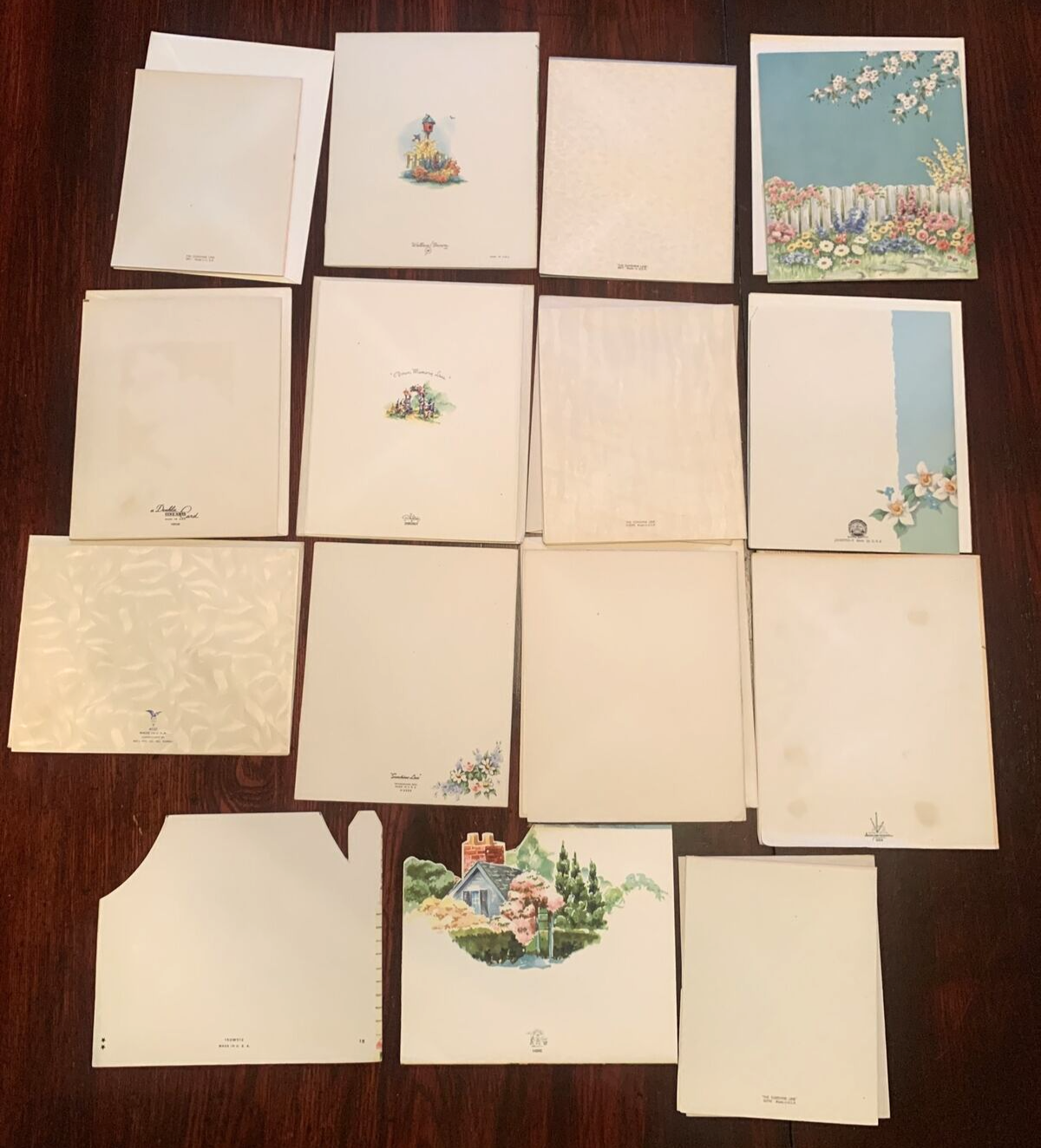 Lot of 15 Vintage Home and Garden Theme Greeting Cards