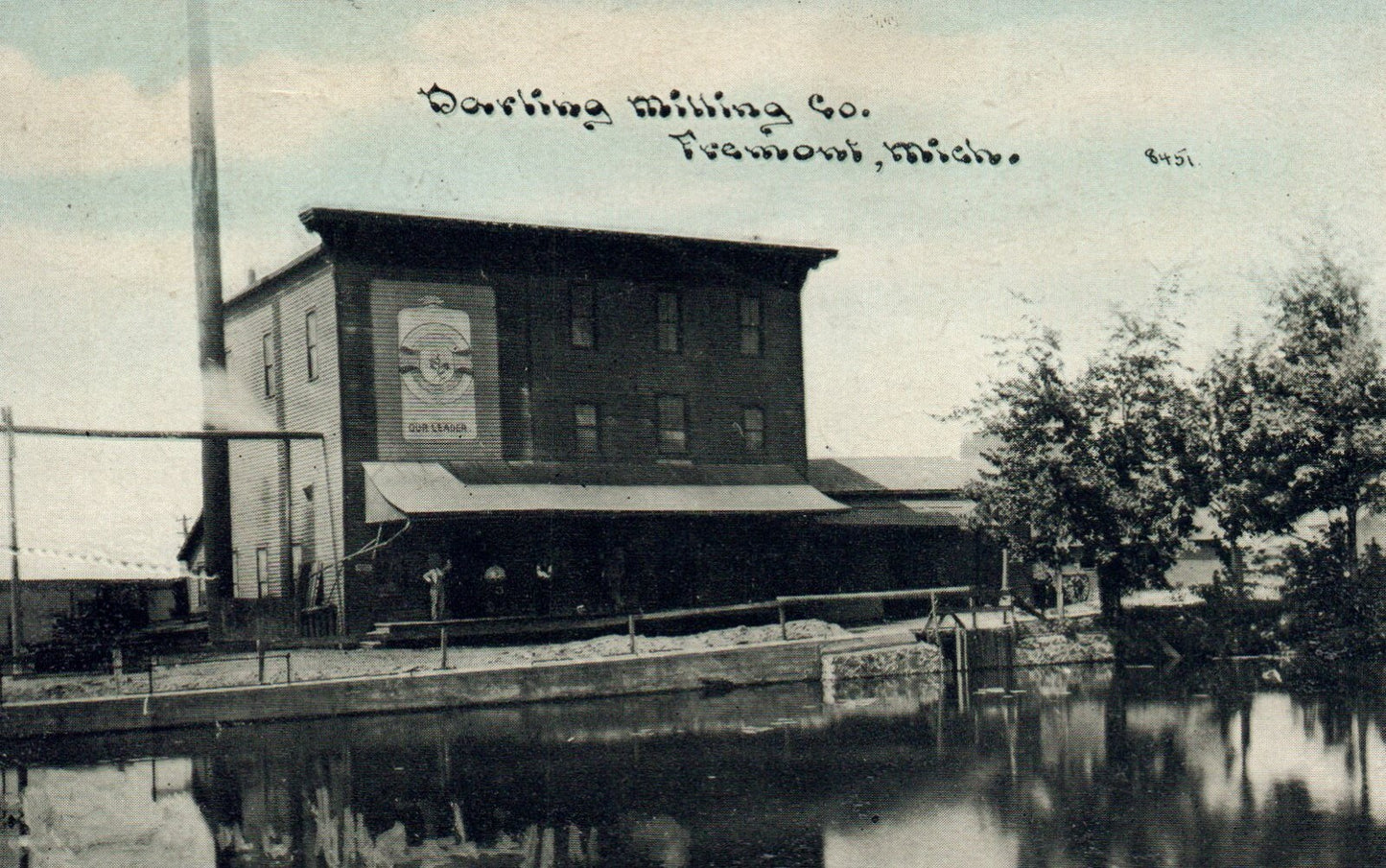 Darling Milling Company in Fremont Michigan MI Postcard