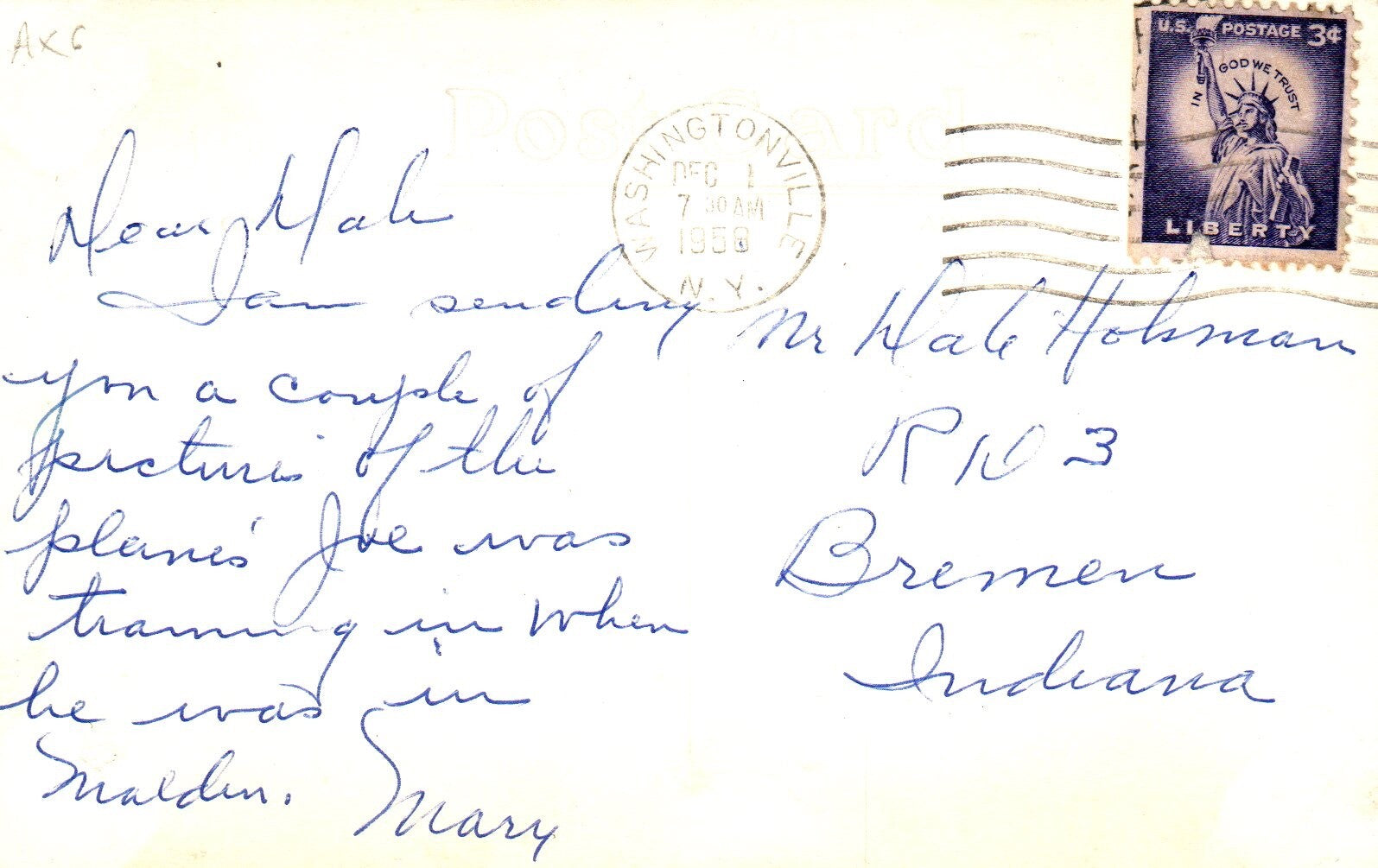 T-28 US Air Force Plane Vintage Airplane Real Photo Postcard