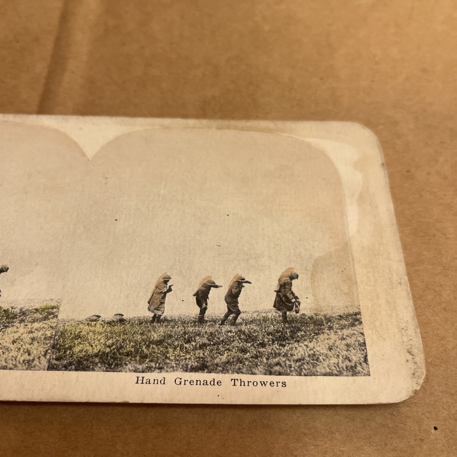 HAND GRENADE THROWERS, POLYCHROME STEREOVIEW Color Card