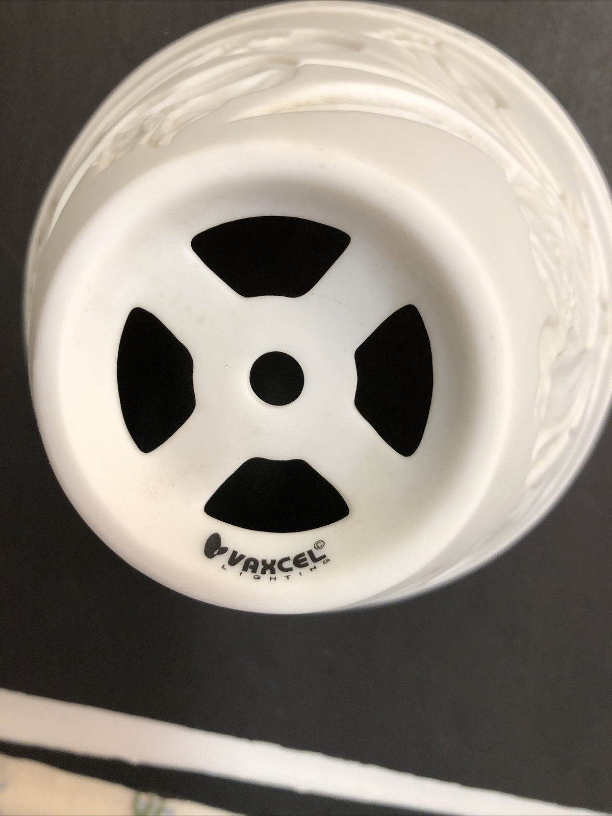 Vaxcell Ceramic White Lithopane Floral Lamp Shade